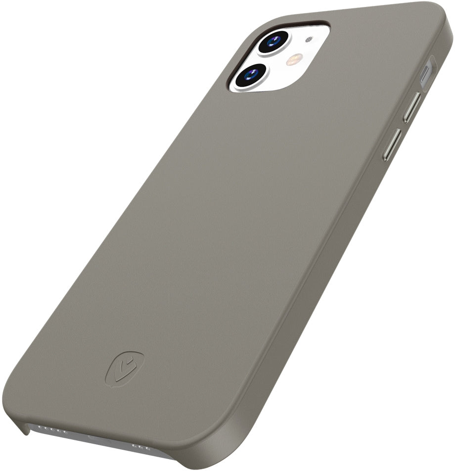 Valenta Leather Back Cover Snap Luxe Apple Iphone 12 Mini Grey