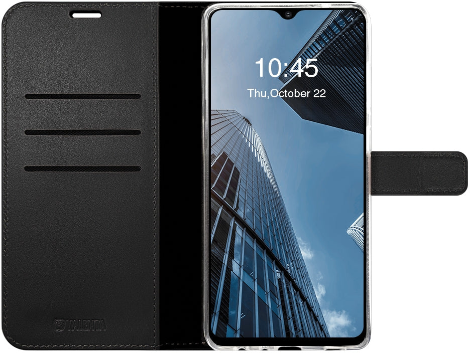 Valenta Book Case Gel Skin Samsung Galaxy A02S Black