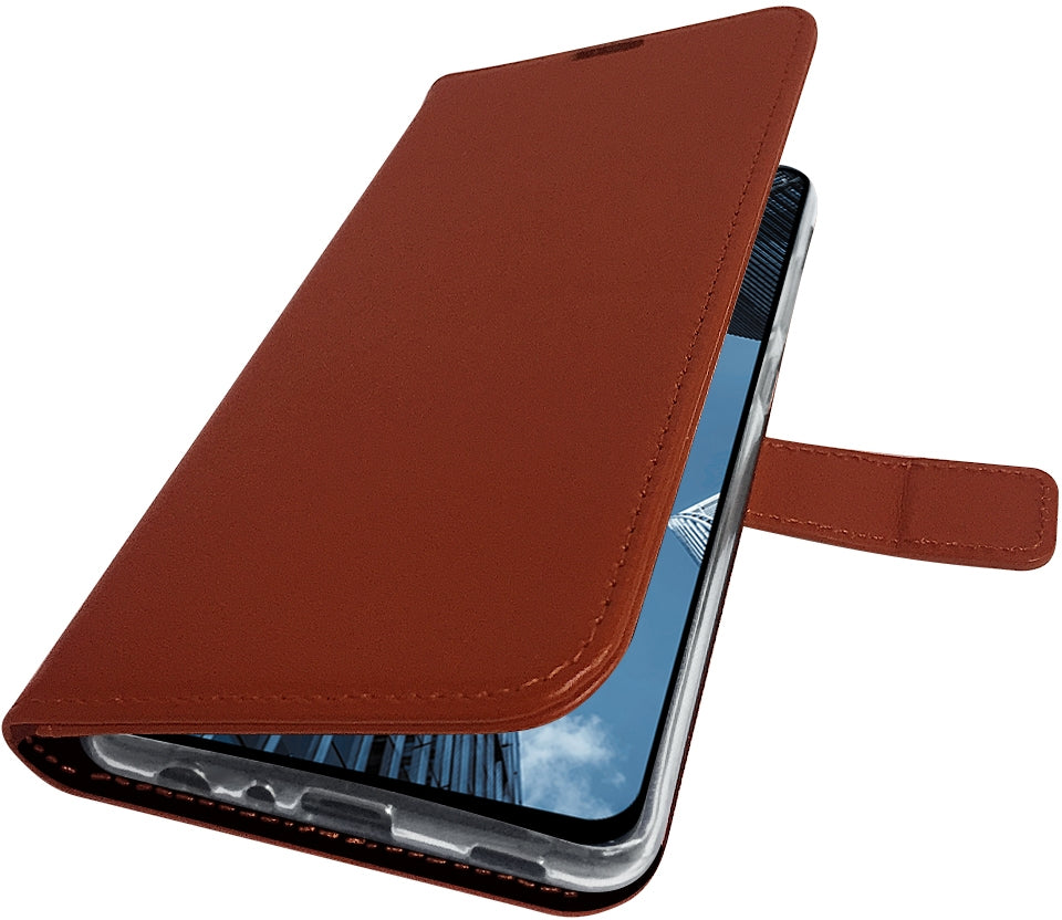 Valenta Book Case Gel Skin Samsung Galaxy A02S Brown
