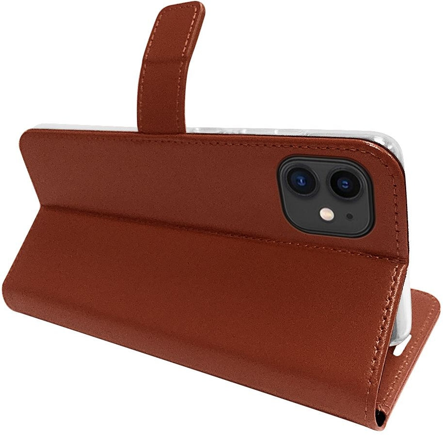 Valenta Book Case Gel Skin Apple Iphone 12 Mini Brown