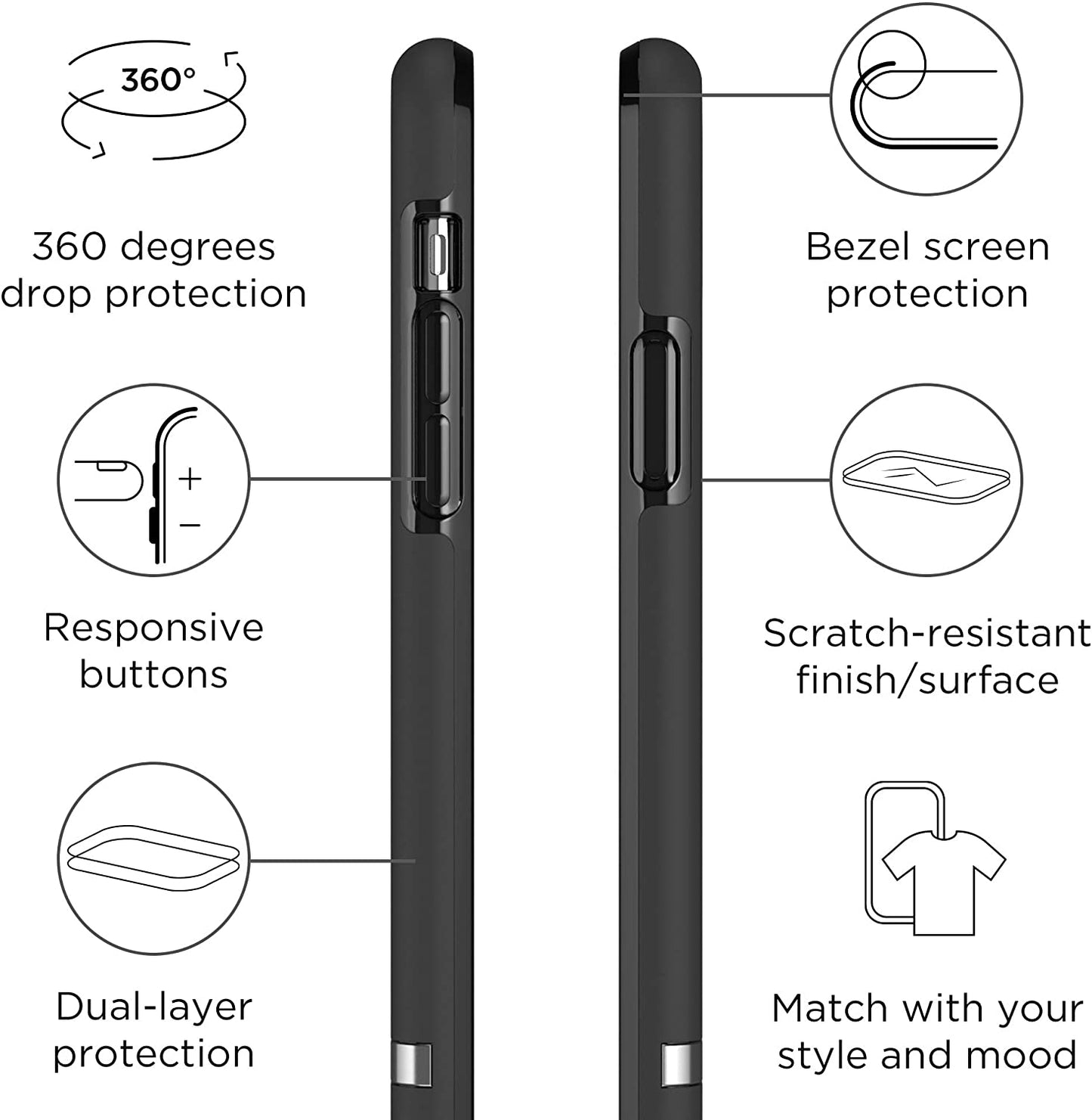 Richmond & Finch Freedom Series One-Piece Apple Iphone 13 Pro Black Out