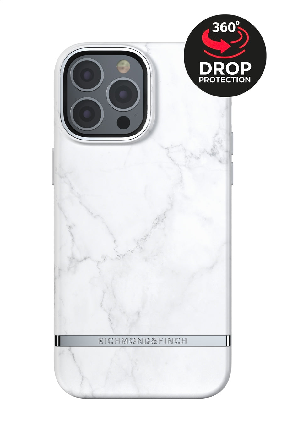 Richmond & Finch Freedom Series One-Piece Apple Iphone 13 Pro Max White Marble