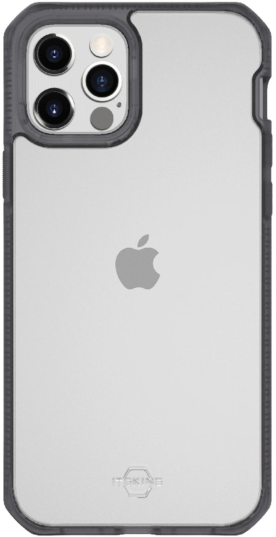 Itskins Level 2 Hybridfrost For Apple Iphone 12 Pro Max Transparent Black