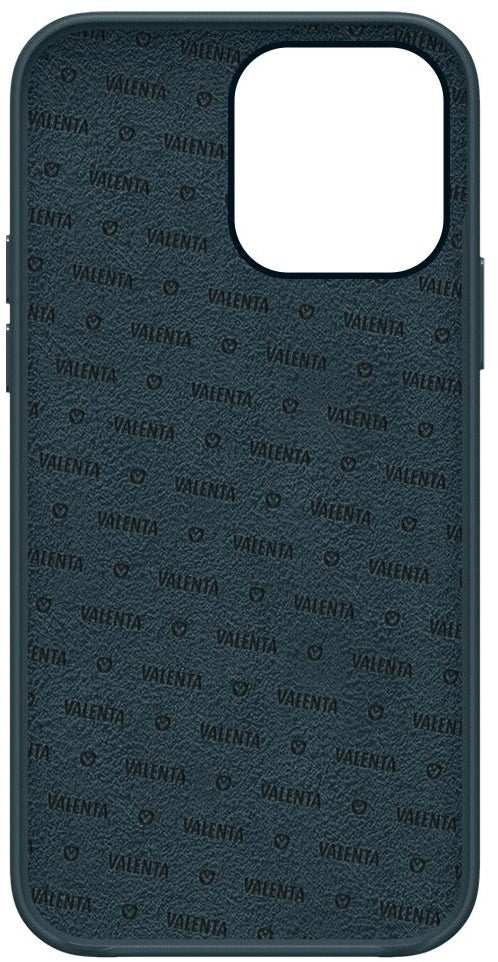 Valenta Leather Back Cover Snap Luxe Apple Iphone 13 Pro Max Blue