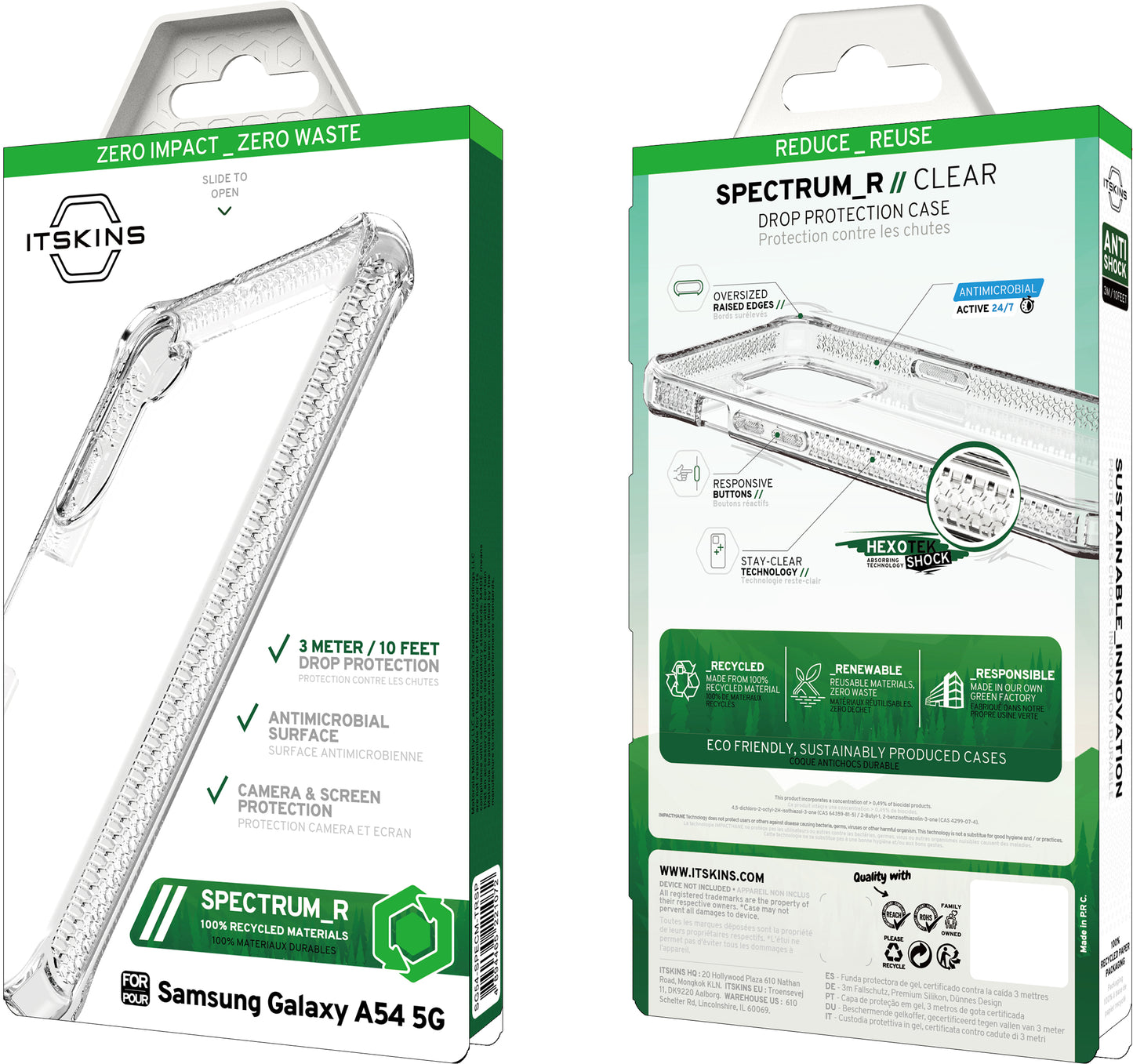 Itskins Level 2 Spectrumclear_R For Samsung Galaxy A54 5G Transparent