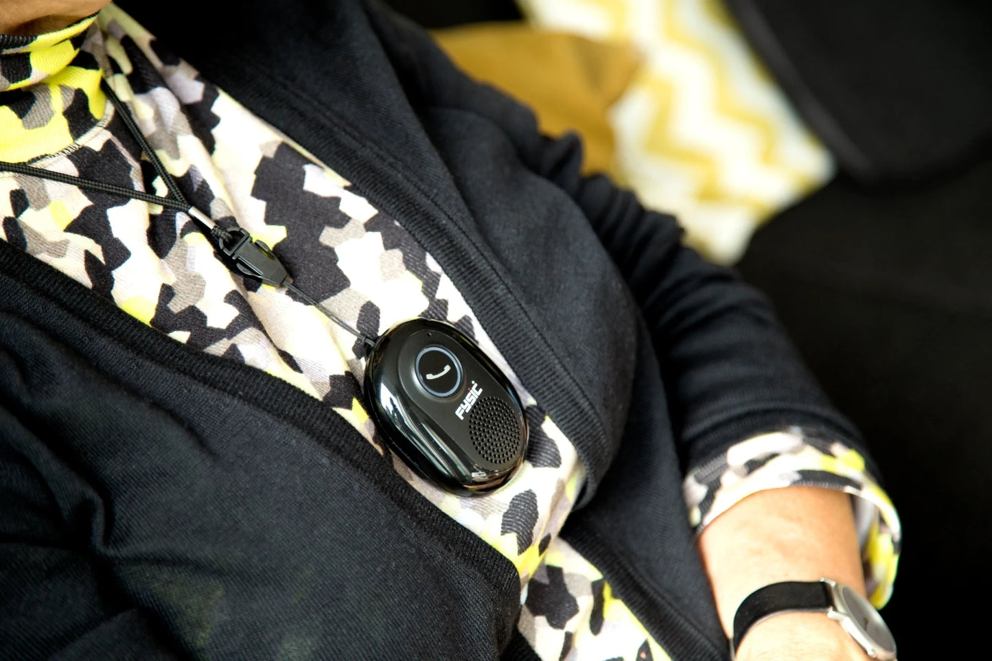 Fysic Fx-3960 Fysic Big Button Huistelefoon + Antwoordapparaat + Draadloze Sos Paniekknop Black