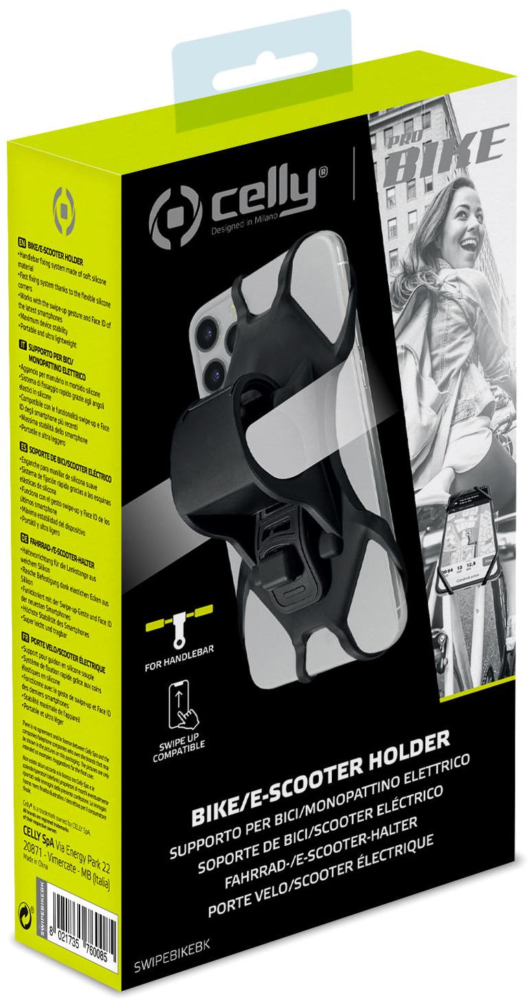 Celly Swipebike Universal Bike Holder Black