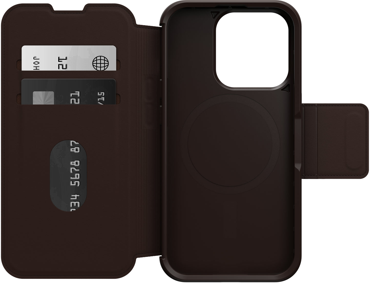 Otterbox Strada Magsafe Apple Iphone 15 Pro Espresso Brown
