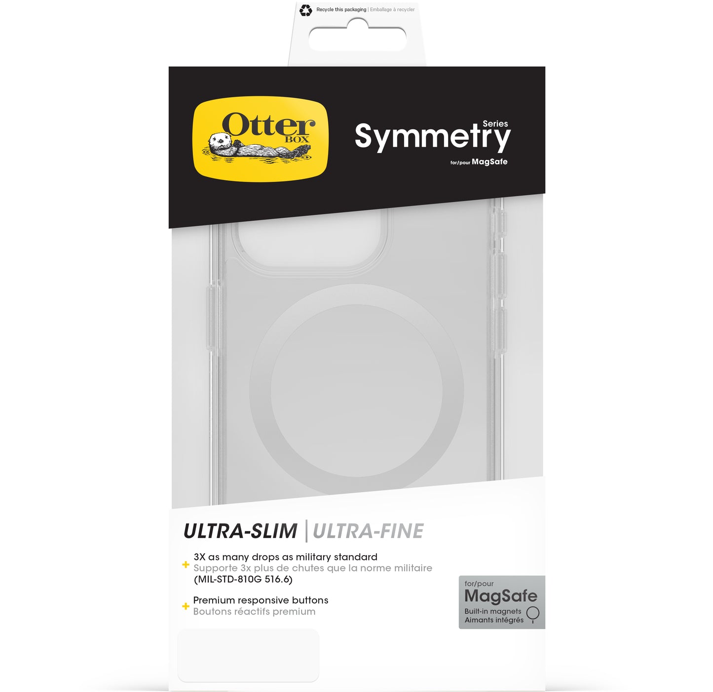 Otterbox Symmetry+ Clear Case Apple Iphone 15 Pro Clear