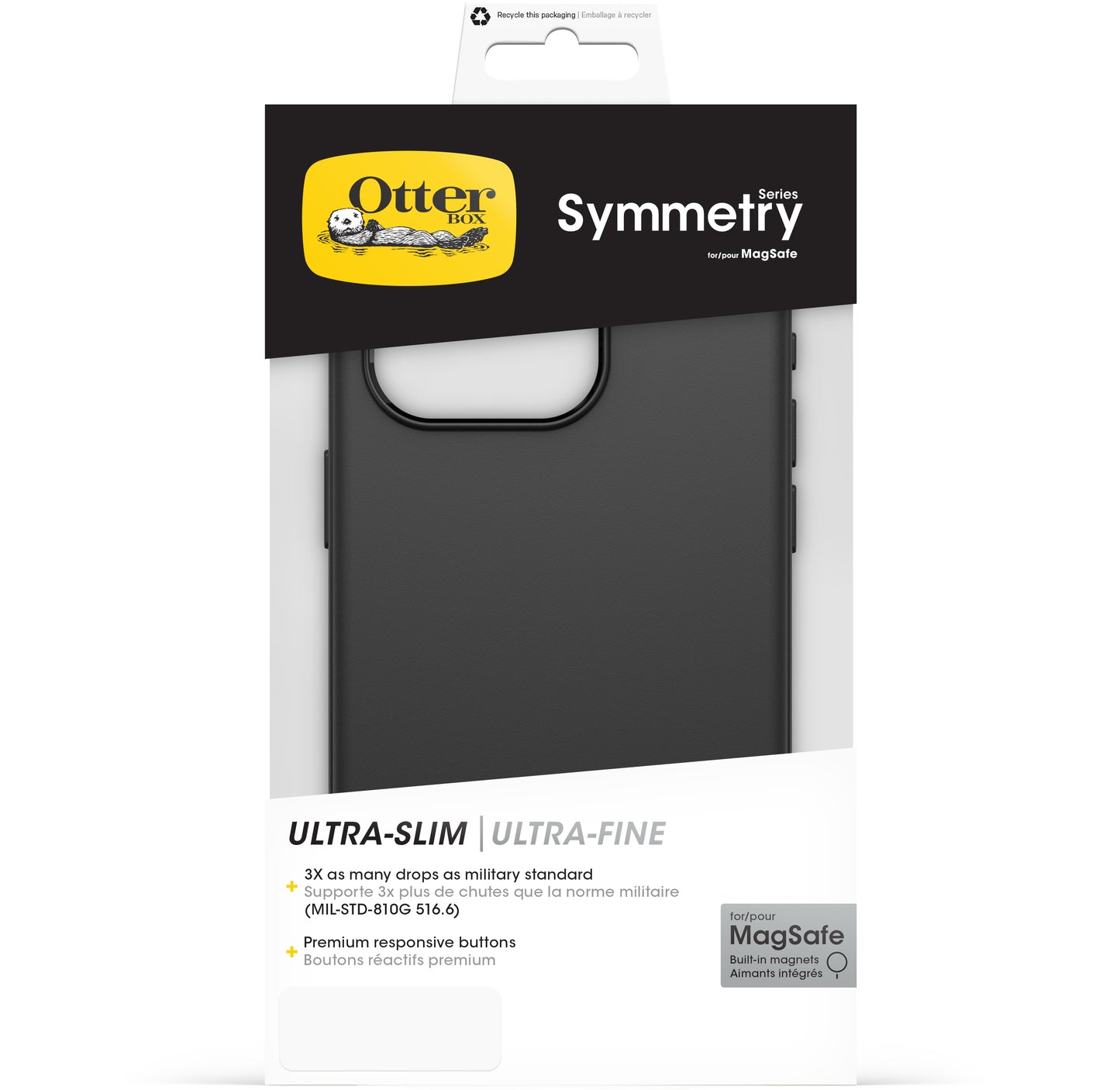 Otterbox Symmetry+ Case Apple Iphone 15 Pro Black