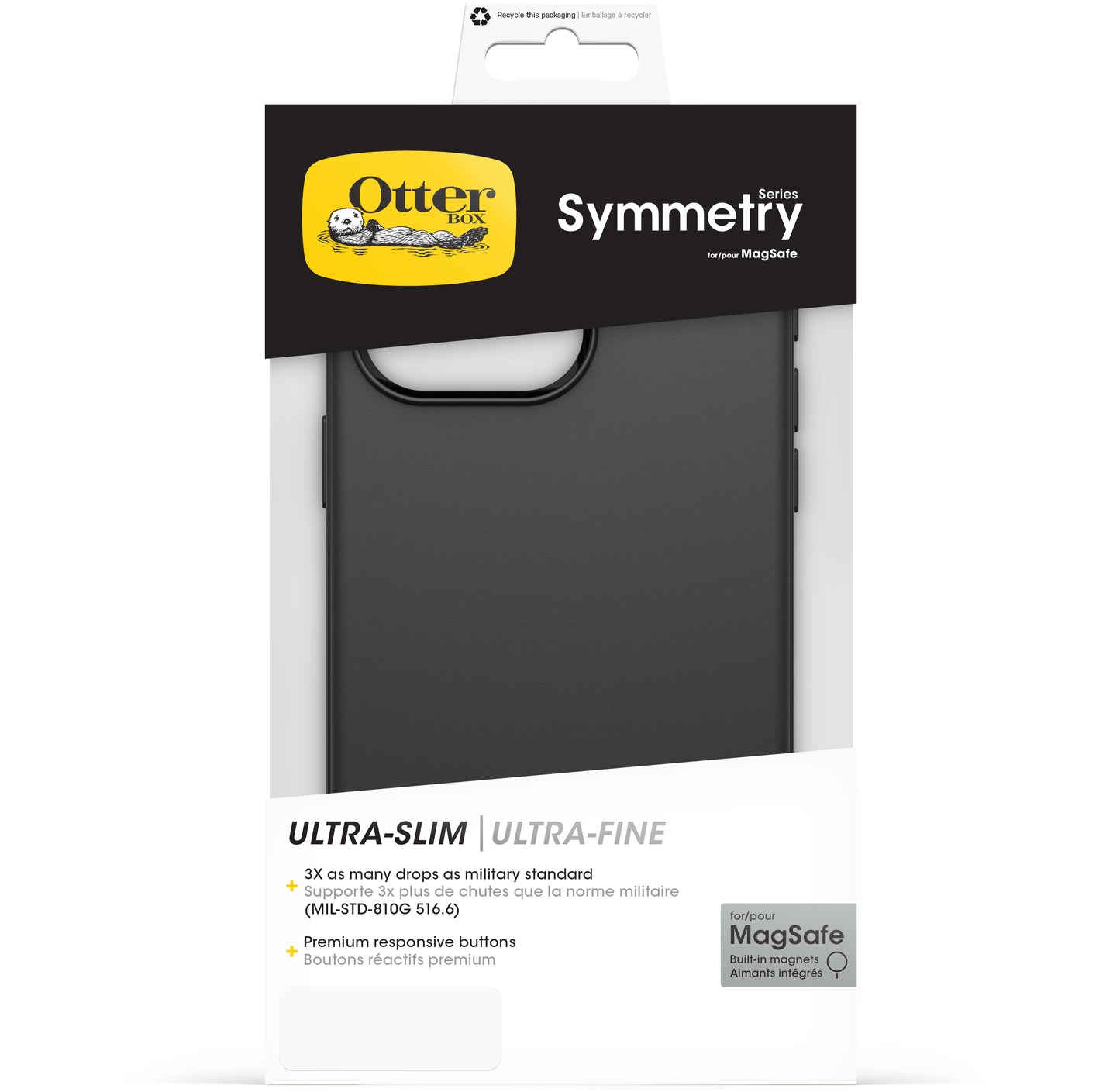 Otterbox Symmetry+ Case Apple Iphone 15 Pro Max Black