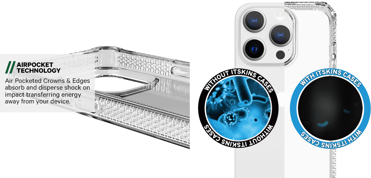 Itskins Level 2 Spectrumclear_R For Apple Iphone 15 Pro Smoke