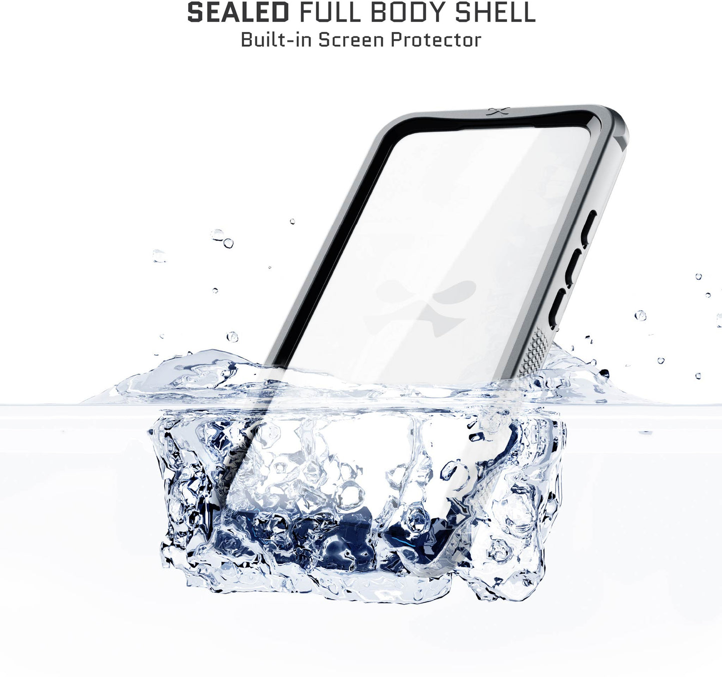 Ghostek Nautical Waterproof Magsafe Case + Belt Swivel Holster Apple Iphone 15 Pro Clear