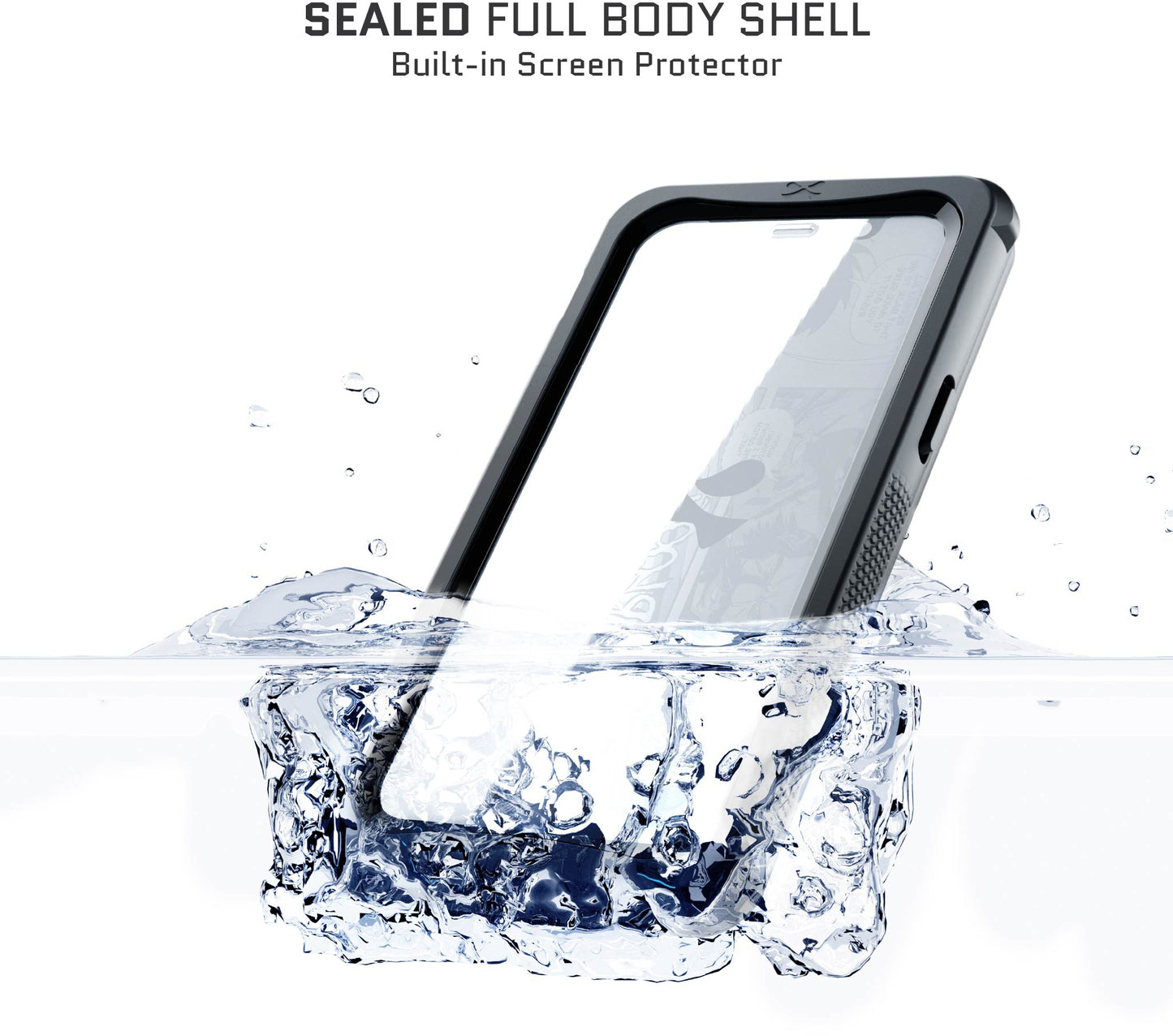 Ghostek Nautical Waterproof Magsafe Case + Belt Swivel Holster Apple Iphone 15 Black