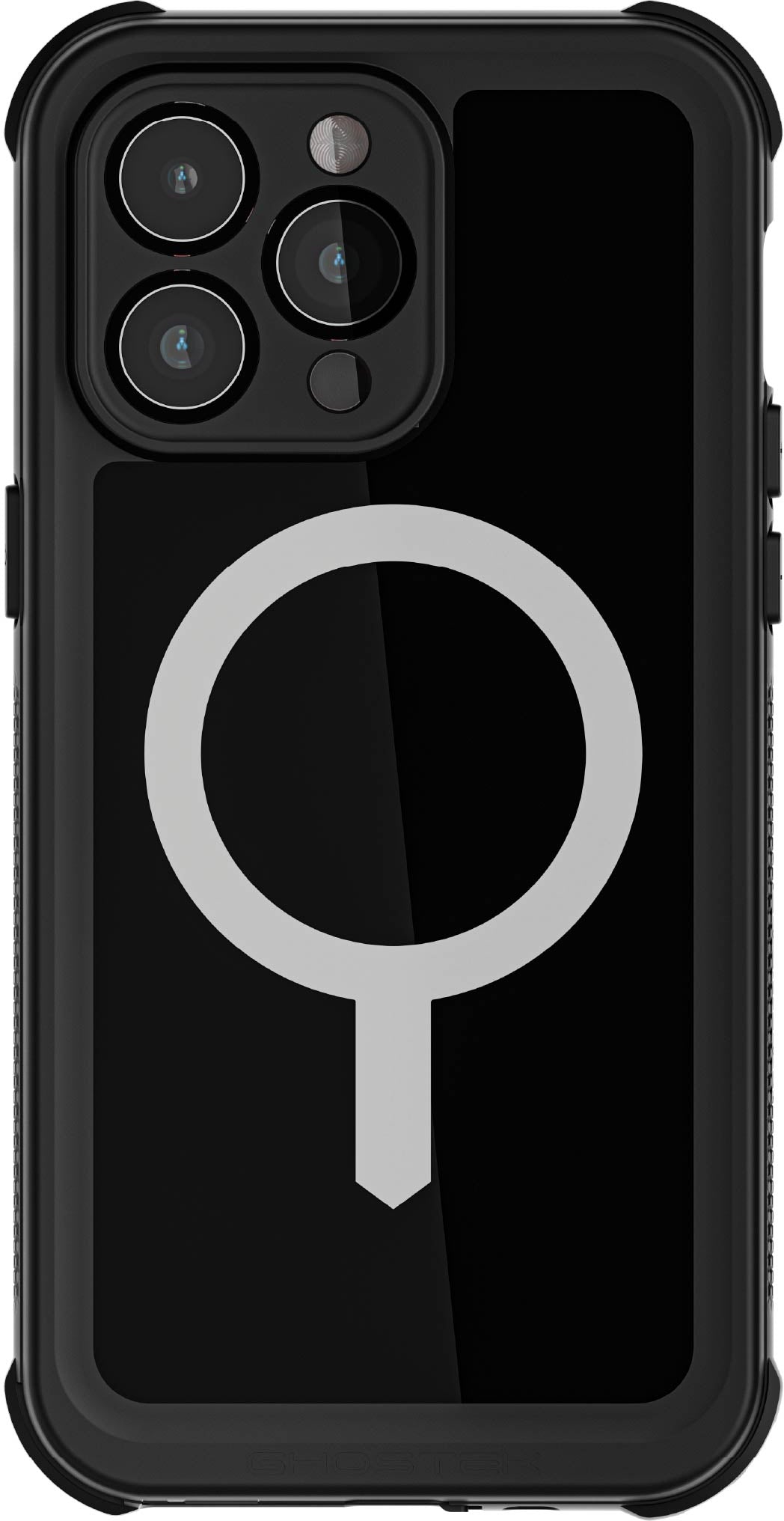 Ghostek Nautical Waterproof Magsafe Case + Belt Swivel Holster Apple Iphone 15 Pro Max Black