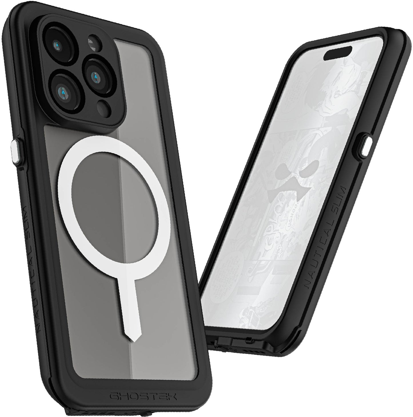 Ghostek Nautical Slim Waterproof Magsafe Case Apple Iphone 15 Pro Clear