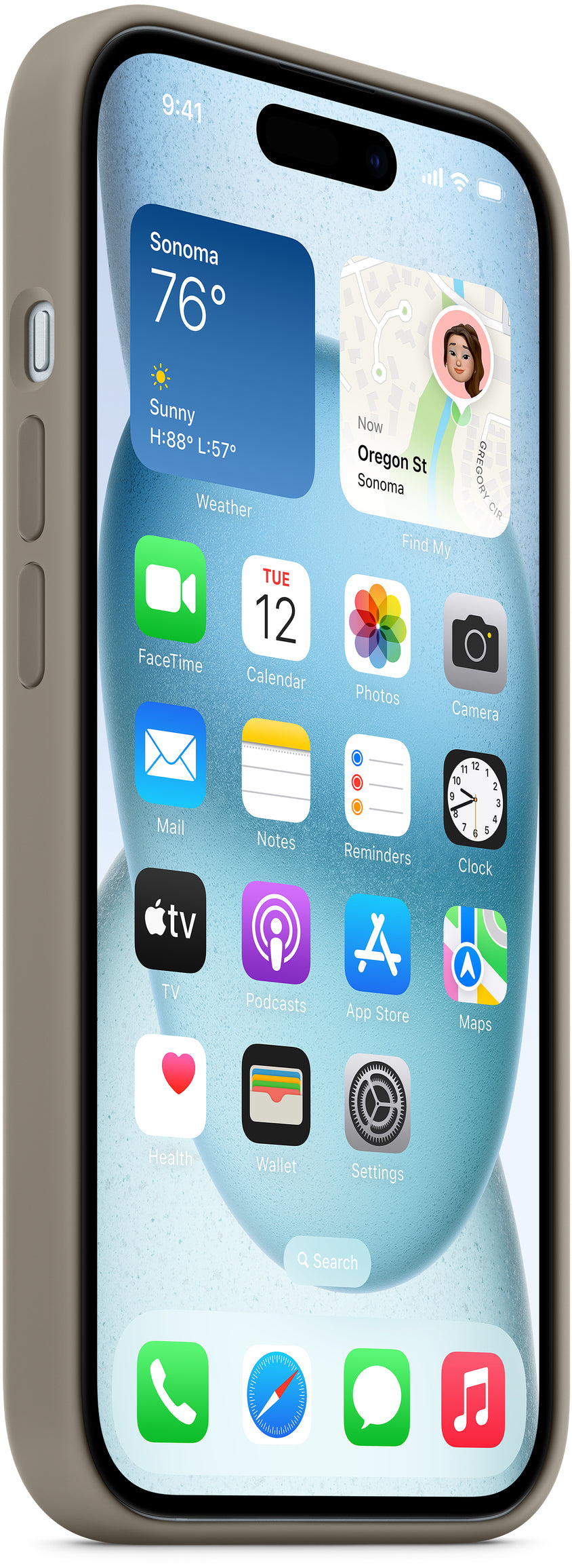 Apple Mt133Zm/A Apple Silicone Case With Magsafe Iphone 15 Plus Clay