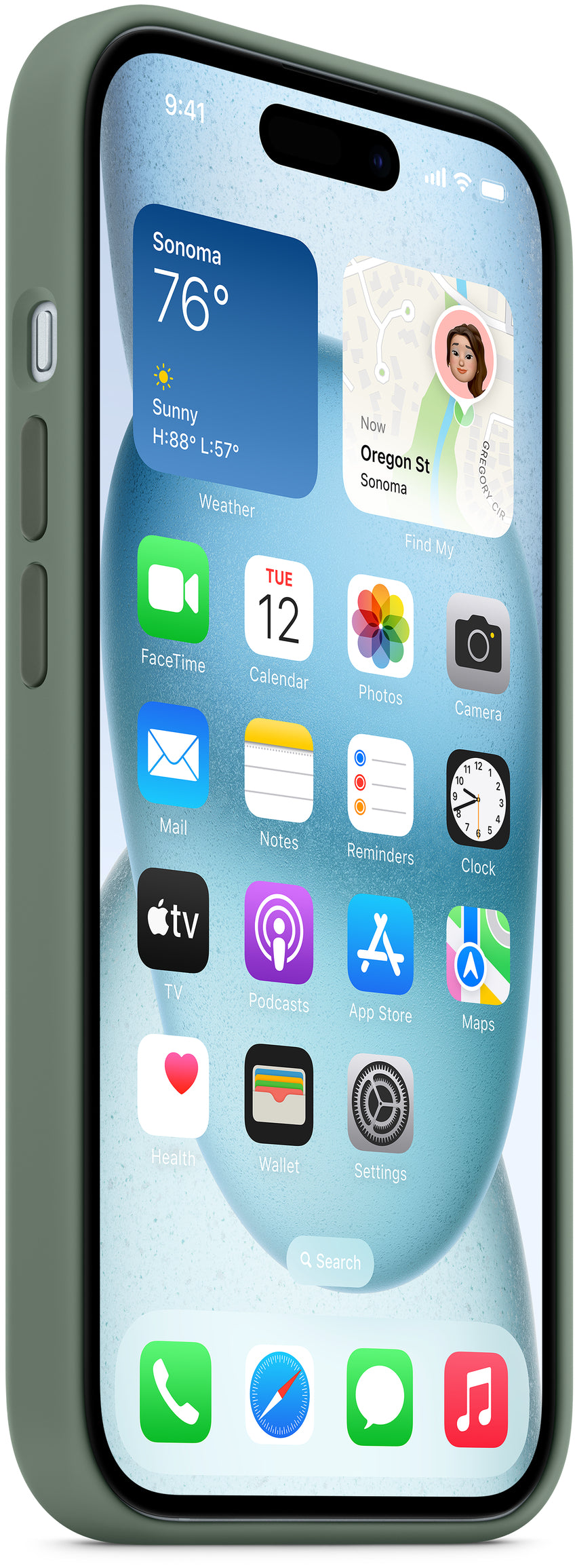 Apple Mt183Zm/A Apple Silicone Case With Magsafe Iphone 15 Plus Cypress
