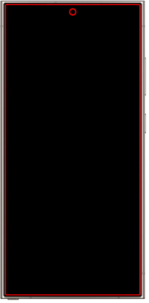 Mobilize Glass Screen Protector - Black Frame - Samsung Galaxy S24 Ultra 5G