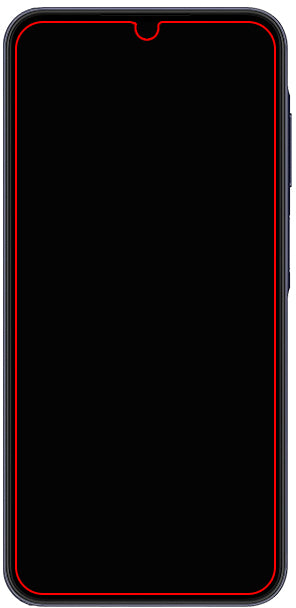 Mobilize Glass Screen Protector - Black Frame - Samsung Galaxy A25 5G