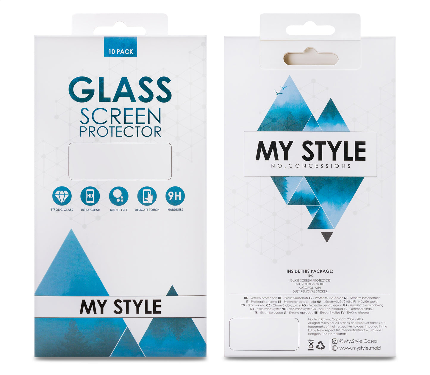 My Style Tempered Glass Screen Protector For Samsung Galaxy A35/A36/A55/S24 Fe Clear (10-Pack)