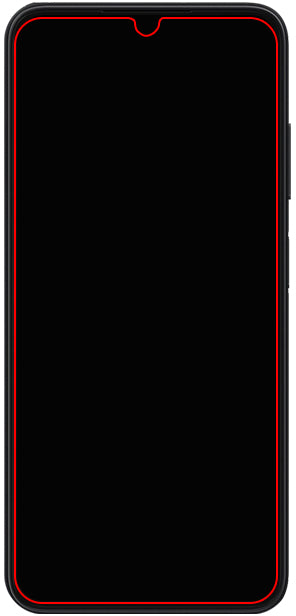 Mobilize Glass Screen Protector - Black Frame - Samsung Galaxy A05S 4G