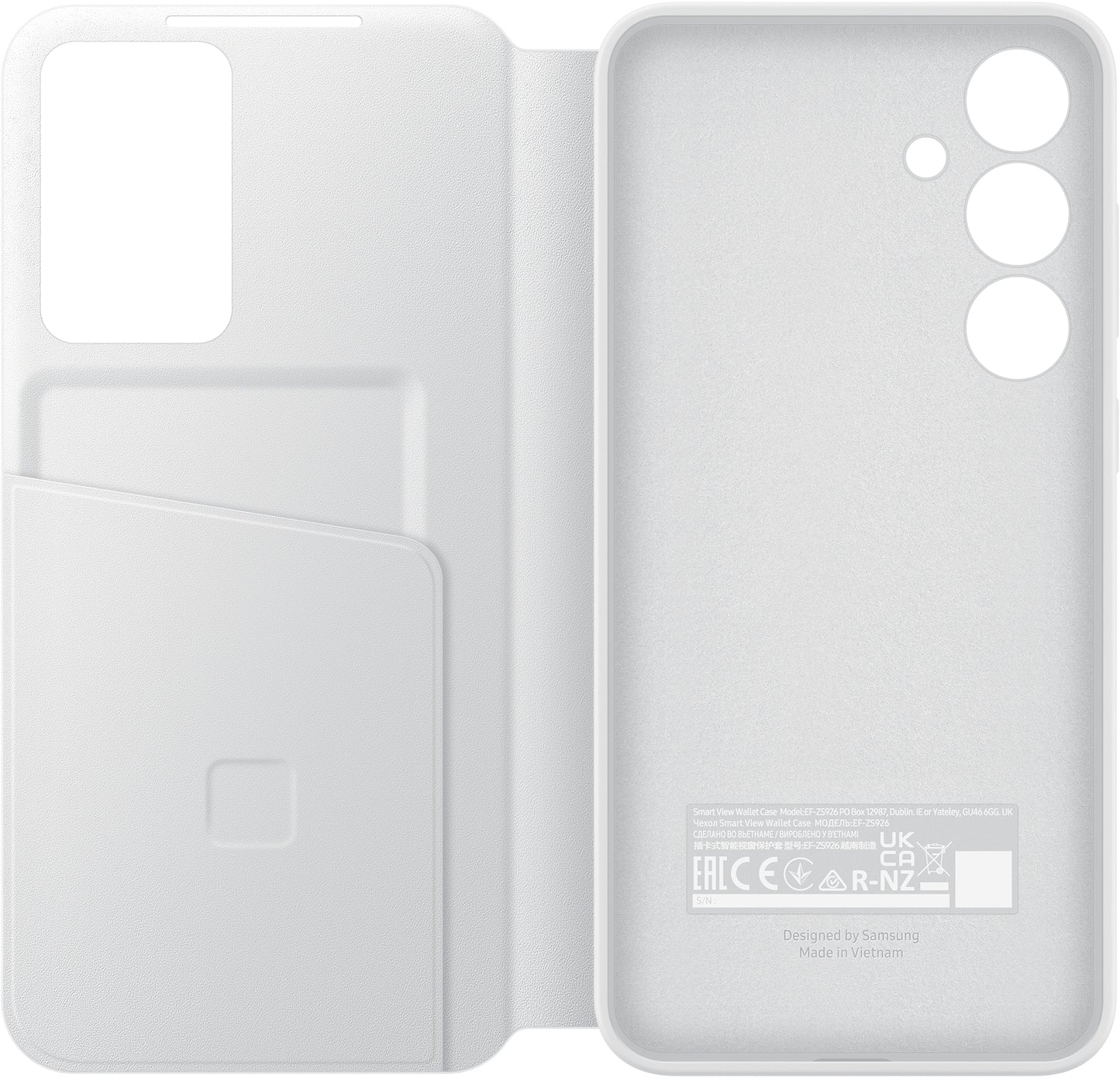 Samsung Ef-Zs926Cwegww Samsung Smart View Wallet Case Galaxy S24+ 5G White