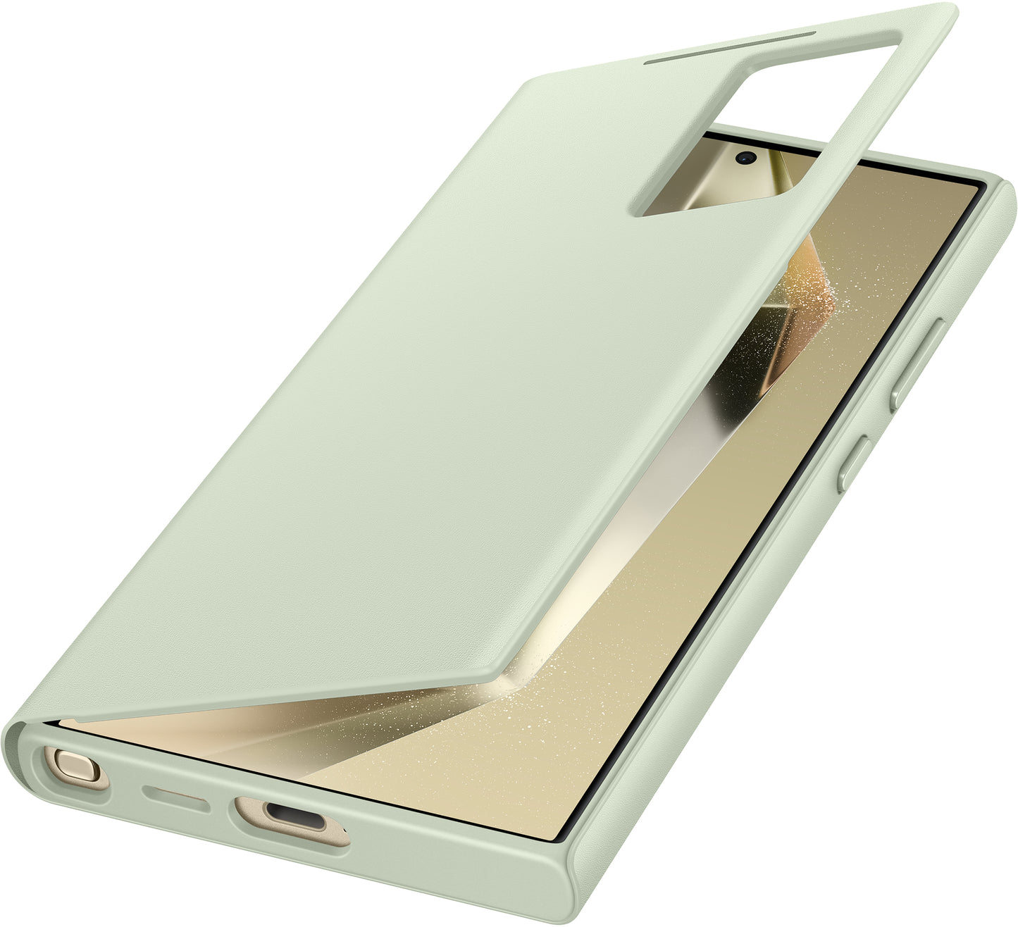 Samsung Ef-Zs928Cgegww Samsung Smart View Wallet Case Galaxy S24 Ultra 5G Light Green