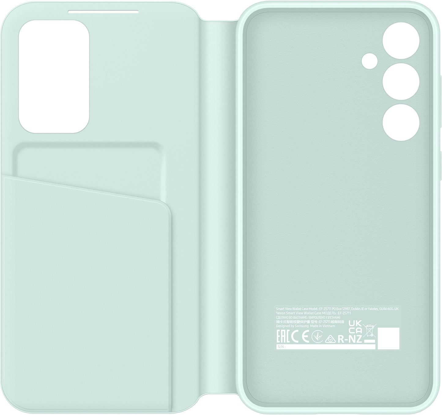 Samsung Ef-Zs711Cmegww Samsung Smart View Wallet Case Galaxy S23 Fe 5G Mint
