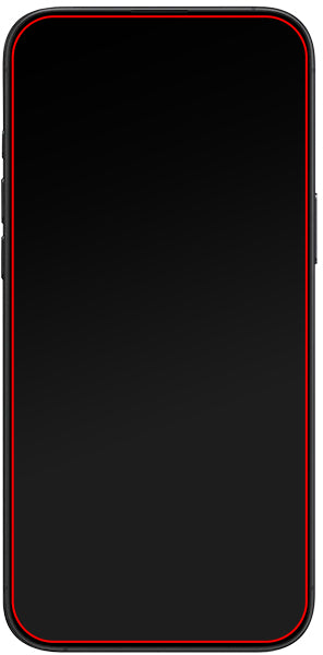 Mobilize Glass Screen Protector - Black Frame - Apple Iphone 15/16