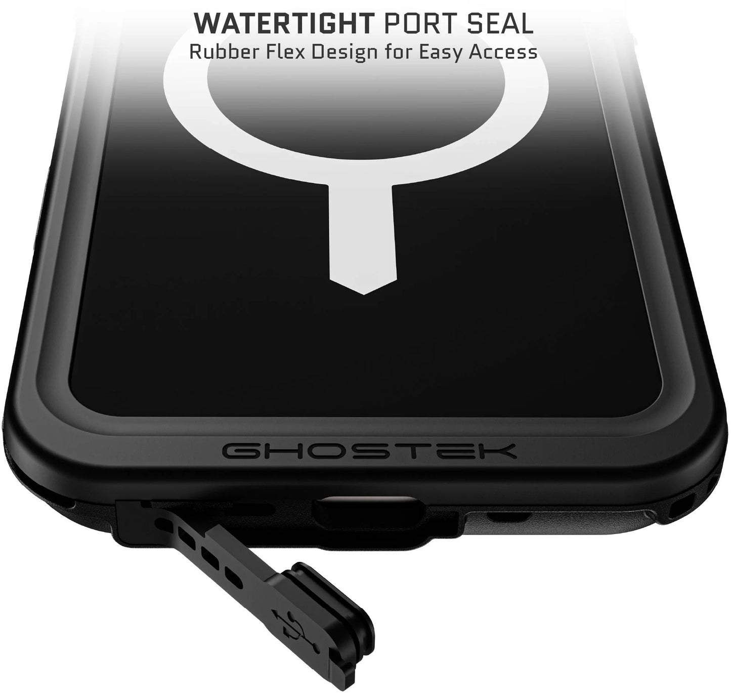 Ghostek Nautical Slim Waterproof Magsafe Case Apple Iphone 16 Plus Black