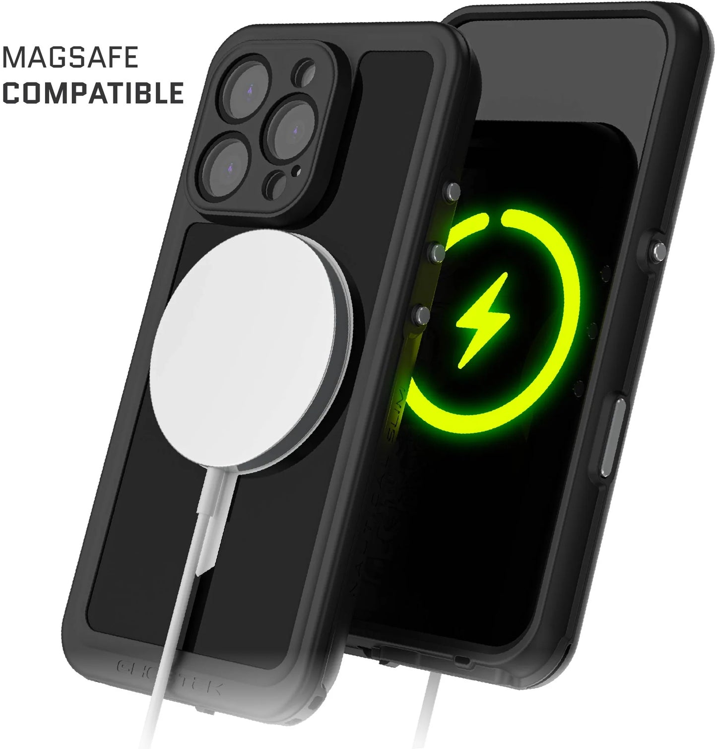 Ghostek Nautical Slim Waterproof Magsafe Case Apple Iphone 16 Pro Black