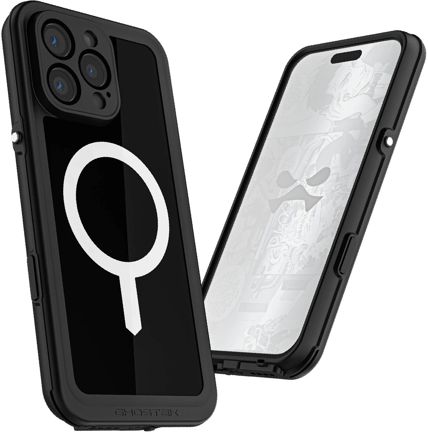 Ghostek Nautical Slim Waterproof Magsafe Case Apple Iphone 16 Pro Max Black