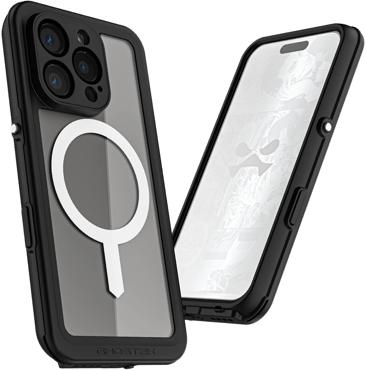 Ghostek Nautical Slim Waterproof Magsafe Case Apple Iphone 16 Pro Clear