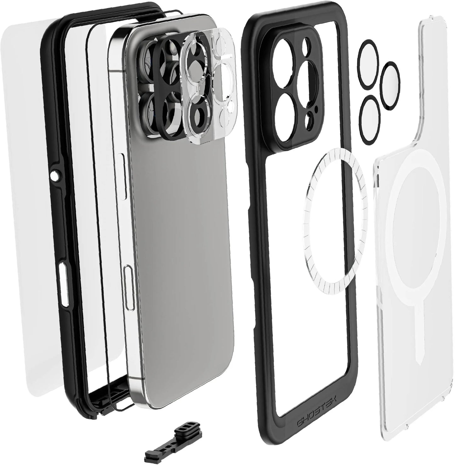 Ghostek Nautical Slim Waterproof Magsafe Case Apple Iphone 16 Pro Clear