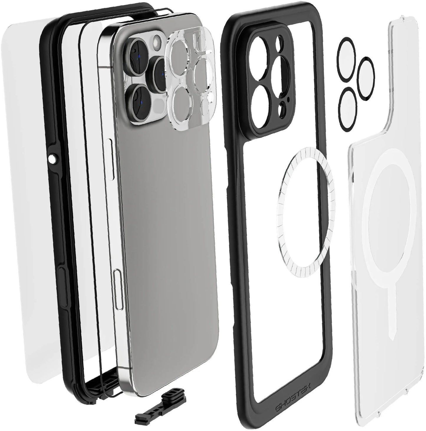 Ghostek Nautical Slim Waterproof Magsafe Case Apple Iphone 16 Pro Max Clear