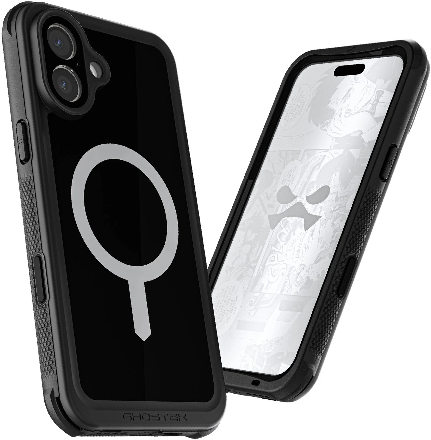Ghostek Nautical Waterproof Magsafe Case + Belt Swivel Holster Apple Iphone 16 Plus Black