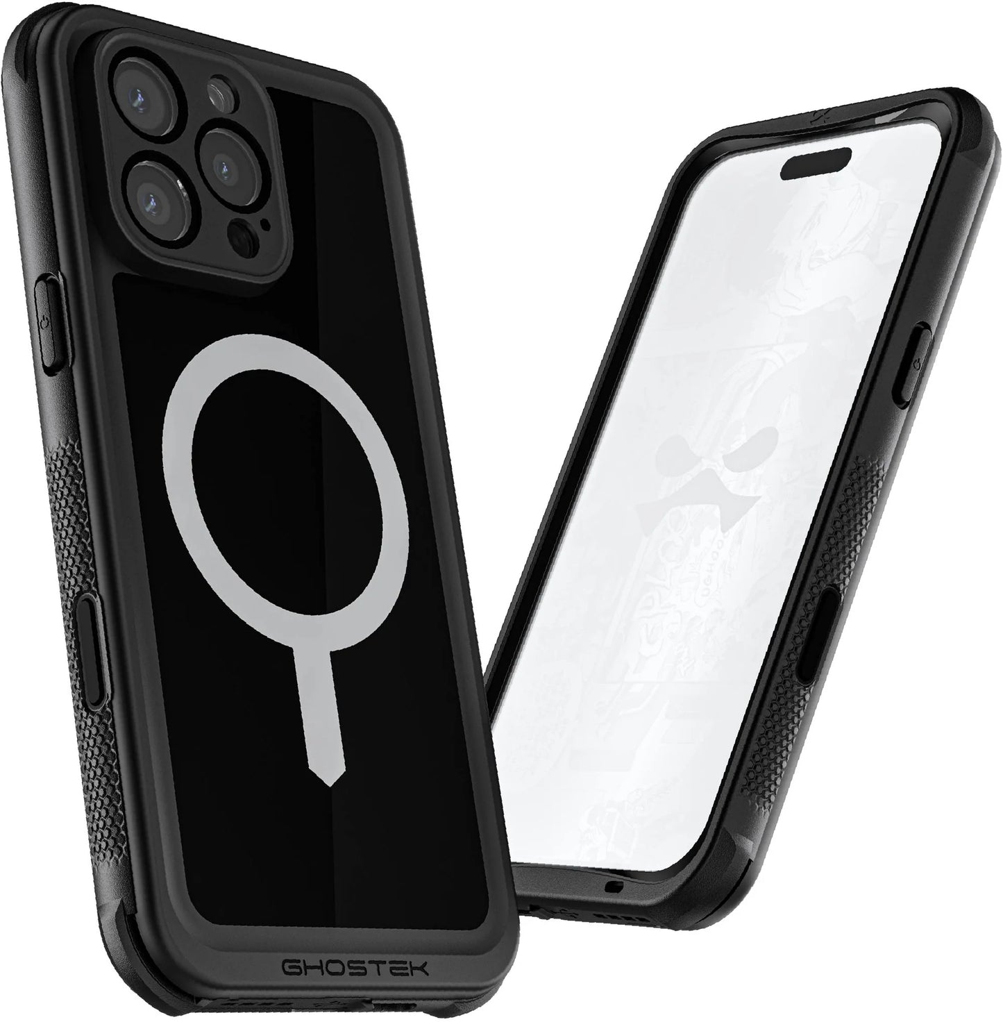 Ghostek Nautical Waterproof Magsafe Case + Belt Swivel Holster Apple Iphone 16 Pro Max Black