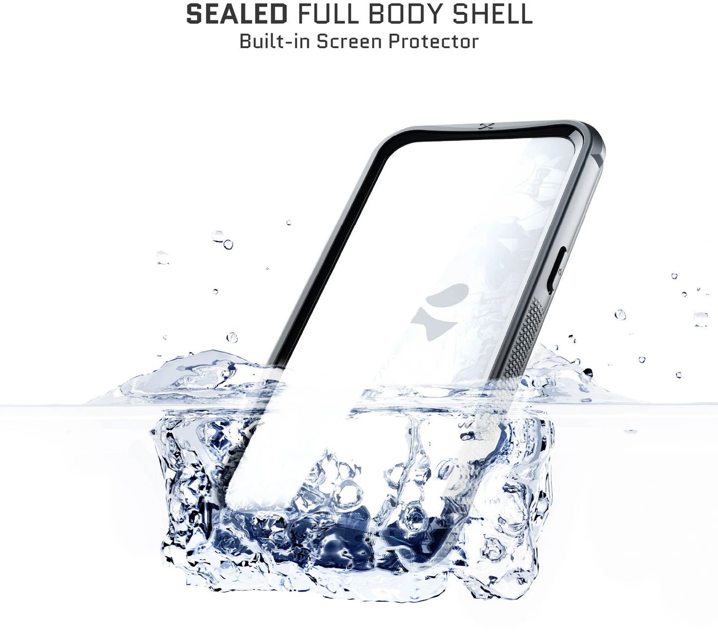 Ghostek Nautical Waterproof Magsafe Case + Belt Swivel Holster Apple Iphone 16 Pro Max Clear
