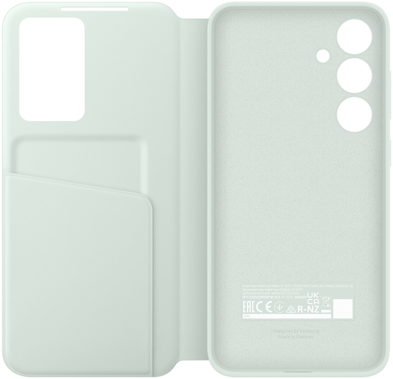 Samsung Ef-Zs721Cmegww Samsung Smart View Wallet Case Galaxy S24 Fe 5G Mint