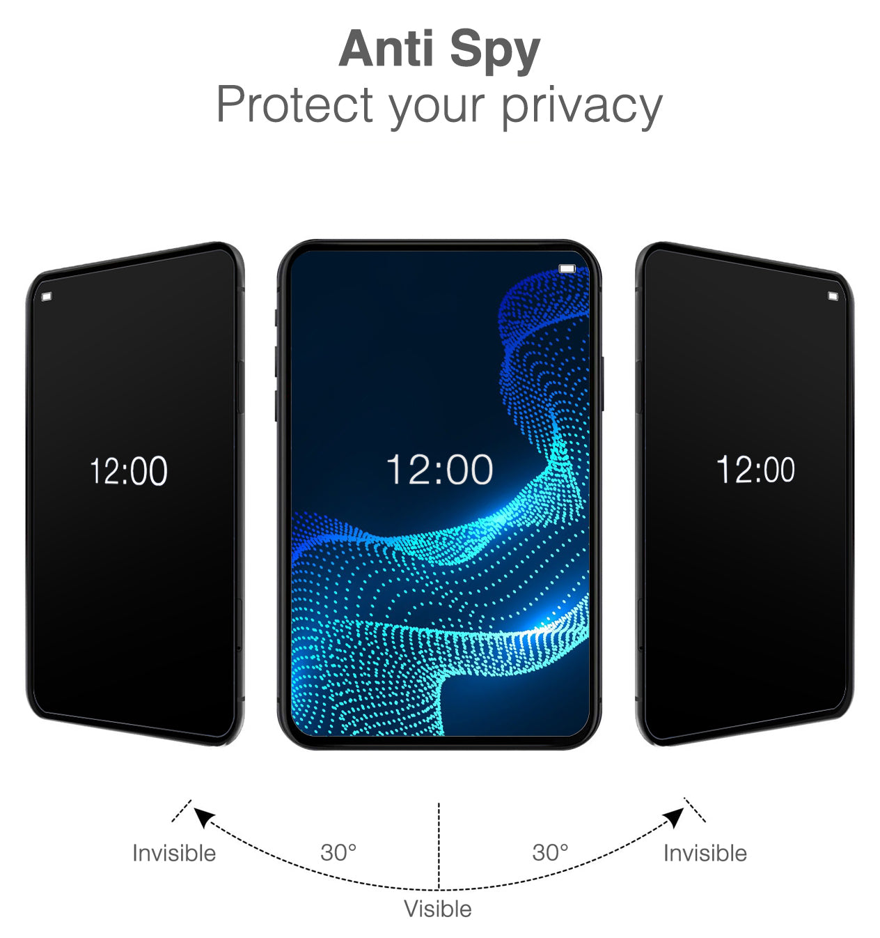 Mobilize Privacy Glass Screen Protector - Black Frame - For Apple Iphone 7/8/Se (2020/2022)