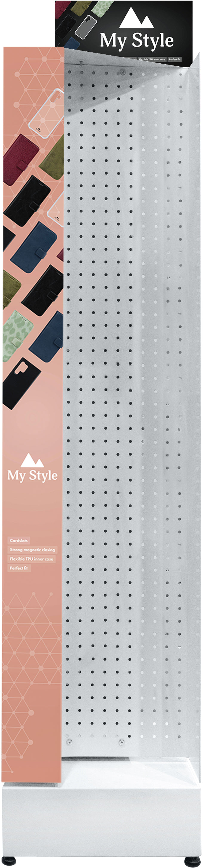 My Style Pos My Style Floor Display 48 Hooks White