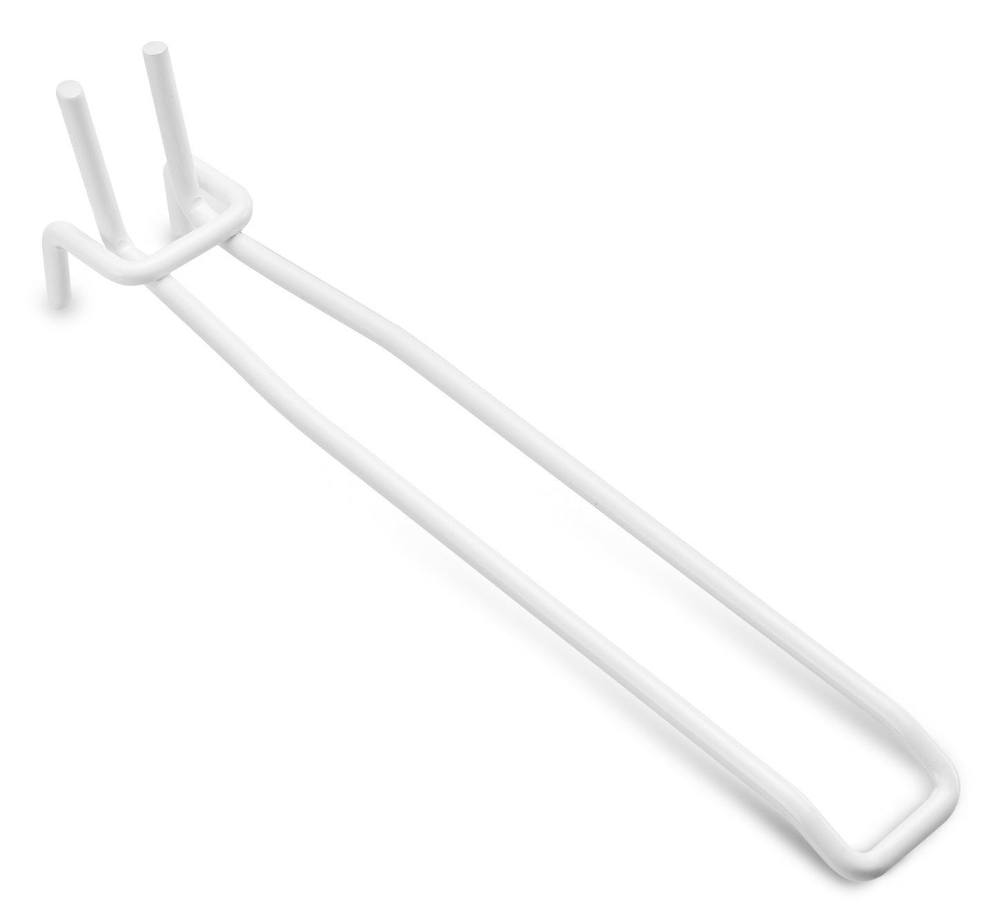 Universeel Pos Perfowand-Dubbelhaak Met Draadbrug Wit 17.5Cm X 2.5Cm (10X)