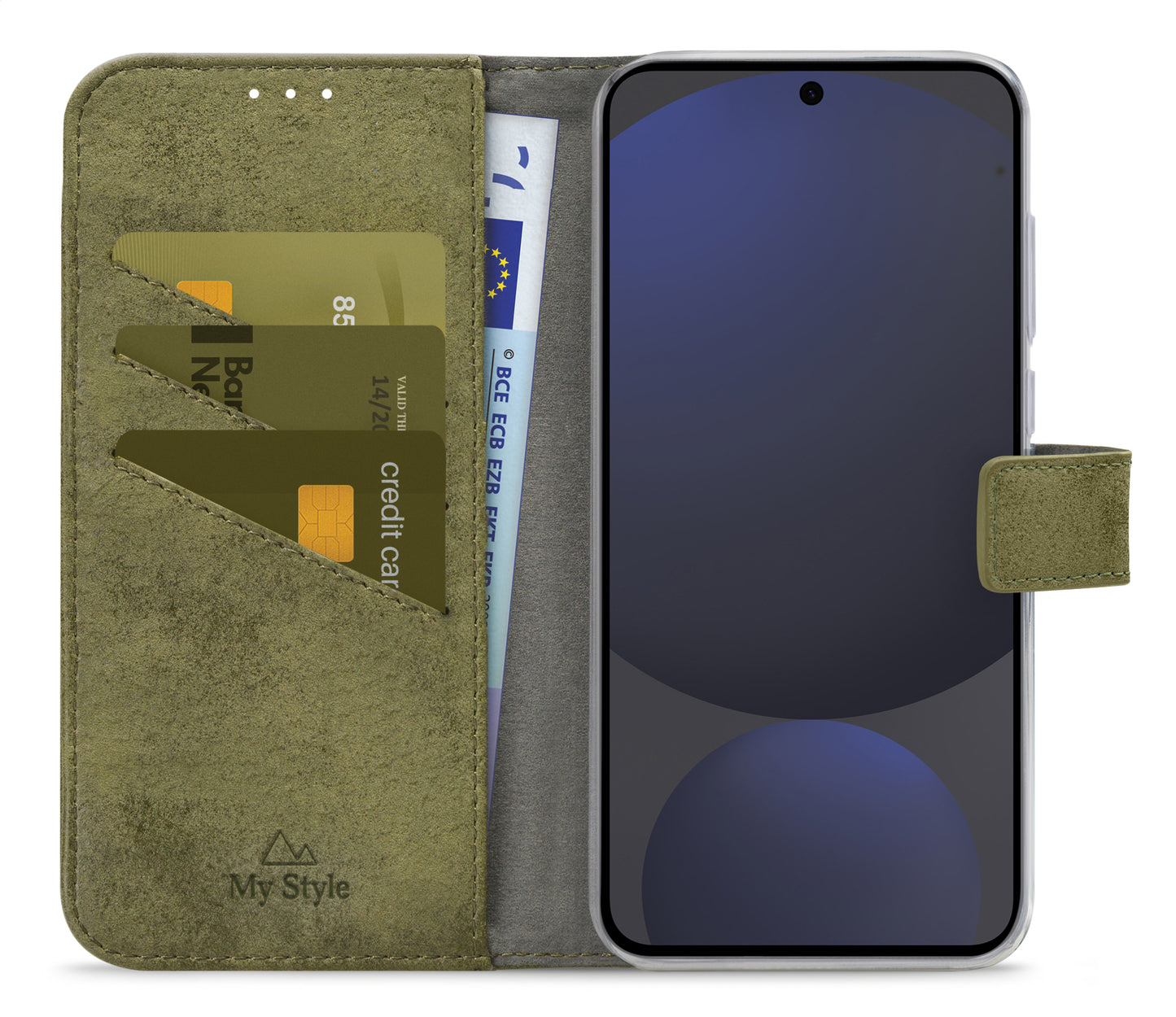 My Style Flex Wallet For Samsung Galaxy S24 Fe Olive