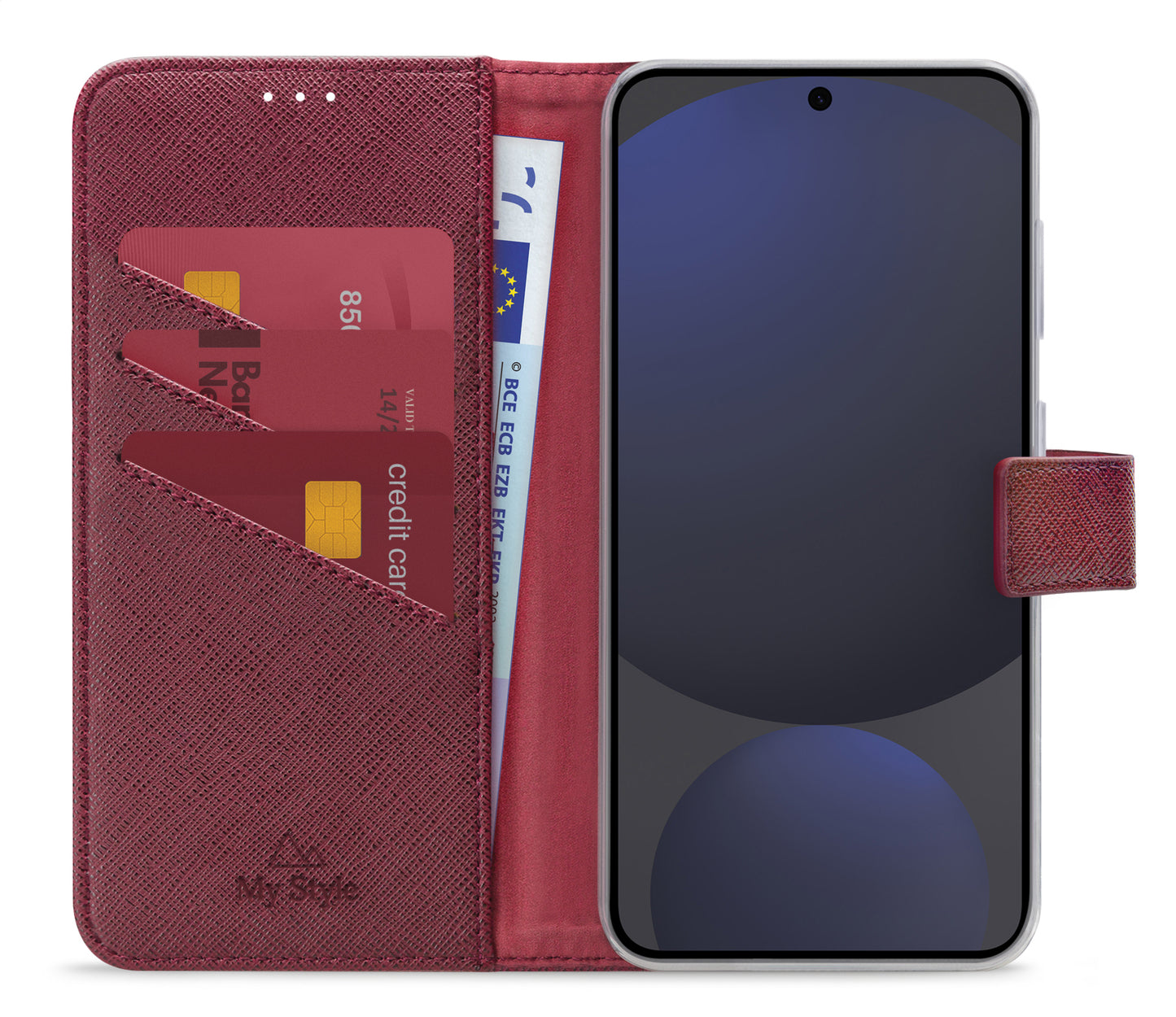 My Style Flex Wallet For Samsung Galaxy S24 Fe Bordeaux