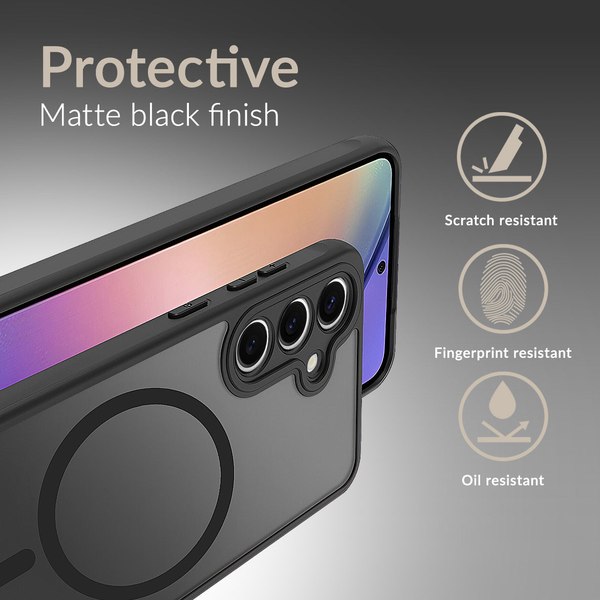 Mobilize Magsafe Compatible Hybrid Case Samsung Galaxy A16 4G/5G Black