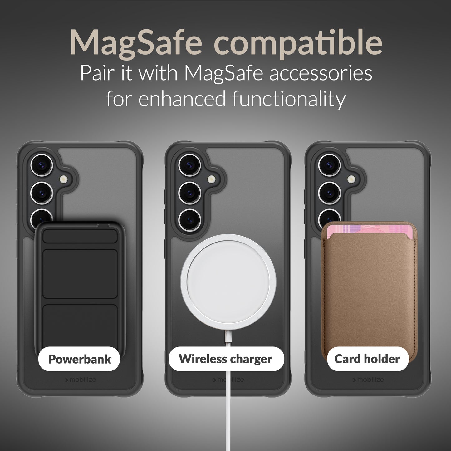 Mobilize Magsafe Compatible Hybrid Case Samsung Galaxy A16 4G/5G Black