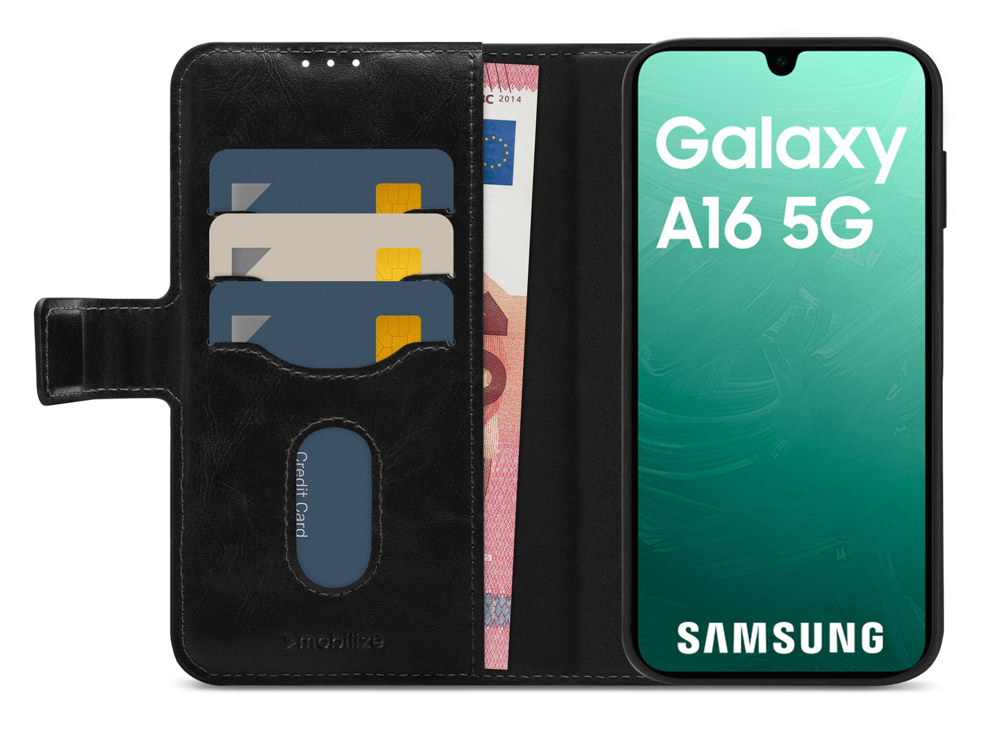 Mobilize 2In1 Magnet Gelly Wallet Case Samsung Galaxy A16 4G/5G Black