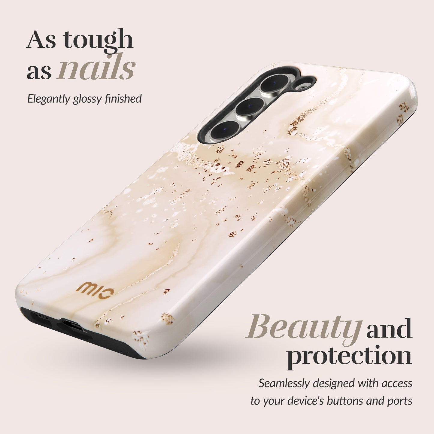 Mio By Mobilize Mio Gold Marble Magsafe Compatible For Samsung A16 4G/5G