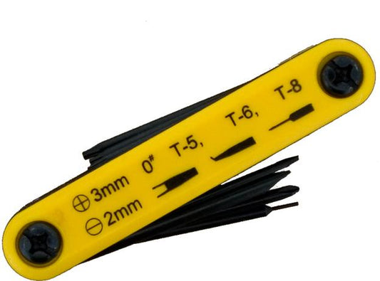 Universeel Universal Foldaway Toolset Yellow/Black